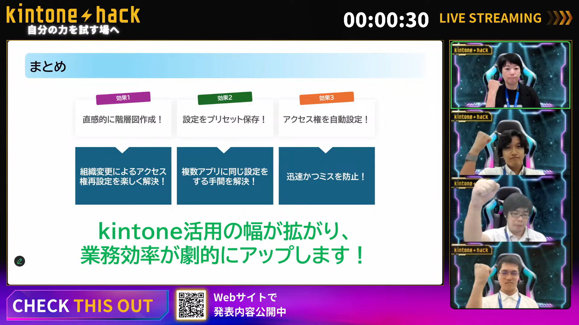 kintone hack予選